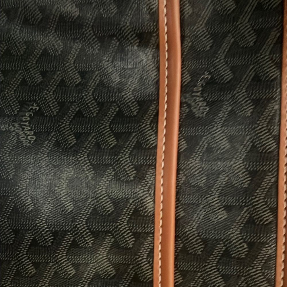 Goyard Black and Brown Cosmetic Bag